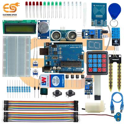 Electronic Sensors Kit with DIY Projects Controller Board, RFID, Ultrasonic, IR, Smoke Components (95 Item)